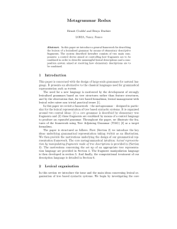 Metagrammar Redux - Universit&eacute; d`Orl&eacute;ans