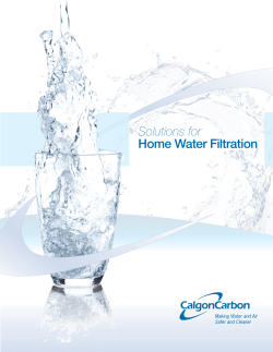 Solutions for Home Water Filtration