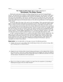 Enrichment: The Globe Theater