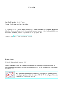 On the Clarke`s generalized jacobian