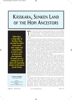 K&Aacute;SSKARA, SUNKEN LAND OF THE HOPI