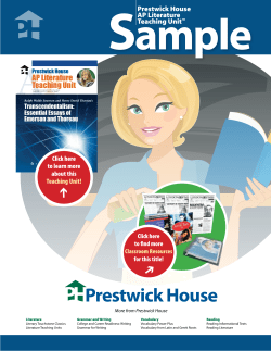 Transcendentalism: Essential Essays of Emerson and Thoreau