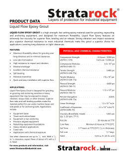Liquid Flow Epoxy Datasheet