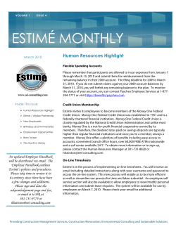 estim&eacute; monthly - Estime Enterprises, Inc.