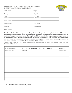 Roster - City of Great Falls Montana