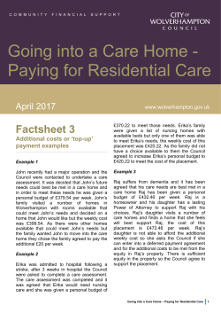 Factsheet 3 - Top ups