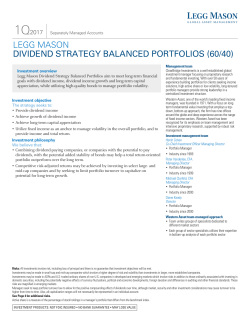 Fact Sheet - Legg Mason
