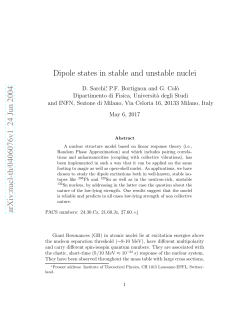 Dipole states in stable and unstable nuclei