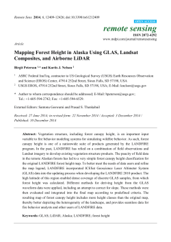 Mapping Forest Height in Alaska Using GLAS, Landsat Composites