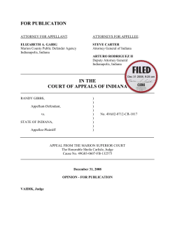 Randy Gibbs v. State of Indiana
