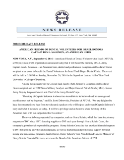 Media Kit &ndash; Captain Ben Salomon Event