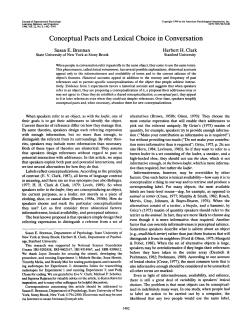 Conceptual Pacts and Lexical Choice in Conversation