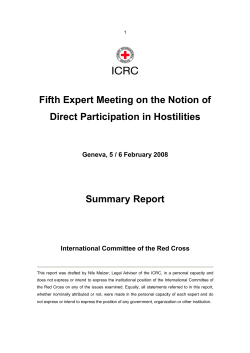 Expert meeting report