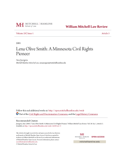 Lena Olive Smith: A Minnesota Civil Rights Pioneer