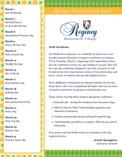Newsletter-March-Jackson - Regency Retirement Jackson