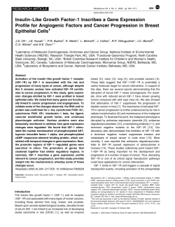 Insulin-Like Growth Factor-1 Inscribes a Gene