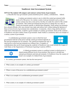 Southwest Asia Government System