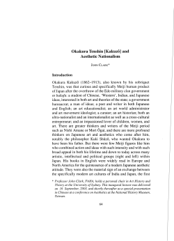 Okakura Tenshin [Kakuzo] - Sydney Open Journals online