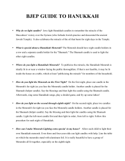Hanukkah Blessings