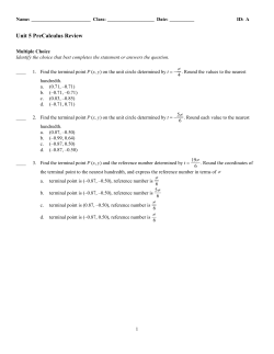 ExamView - Unit 5 Review Short Answer.tst