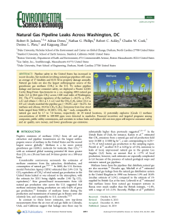 Natural Gas Pipeline Leaks Across Washington