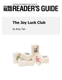 The Joy Luck Club - Mrs. Bragg`s classroom website!