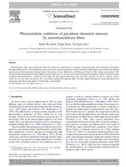 Photocatalytic oxidation of gas-phase elemental mercury by