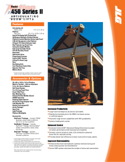 JLG 450A Specs - Action Rental