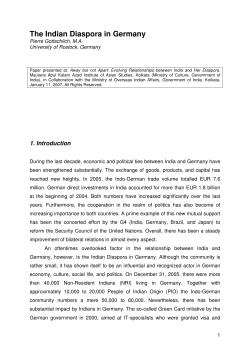 Gottschlich - The Indian Diaspora in Germany