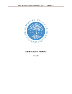Bias Response Protocol