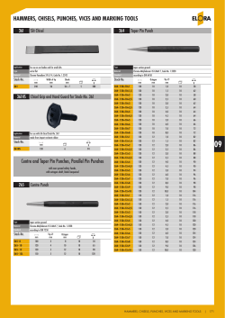 Elora Centre Punch YAEL-265 Catalogue List