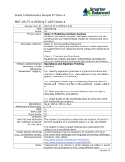SBAC - Sample Items - Grade 5 Math