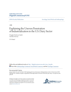 Explaining the Uneven Penetration ofIndustrialization in the U.S.