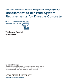 Assessment of Air Void System Requirements for Durable Concrete