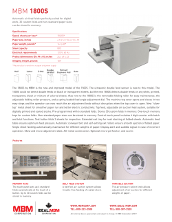 MBM 1800S Spec Sheet - Ideal-MBM