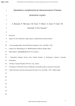 Quantitative morphometrical characterization of human pronuclear