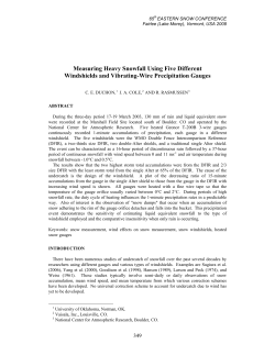 Measuring Heavy Snowfall Using Five Different Windshields and