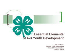 Essential Elements of 4-H Youth Development