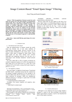 Image Content-Based &ldquo;Email Spam Image&rdquo; Filtering