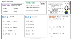 Expand and Simplify Homework
