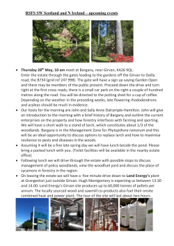 RSFS SW Scotland and N Ireland &ndash; upcoming events &bull; Thursday