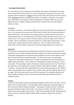 Les Landes KS2 Publication Data 2014