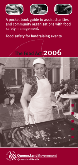 Food Safety for Fundraising Events