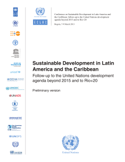 Sustainable Development in Latin America and the Caribbean