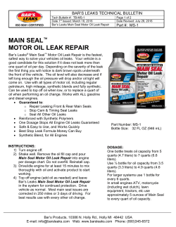main seal&trade; motor oil leak repair
