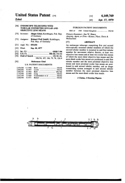 Endoscope telescopes with tubular connected ocular and objective