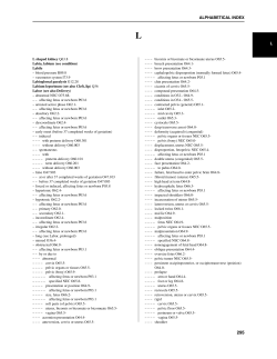 alphabetical index l