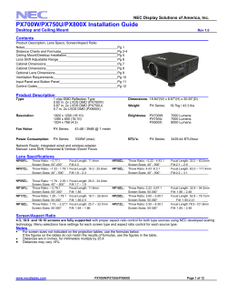 Installation Guide: PX800XG (1.4MB PDF)