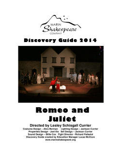 Romeo and Juliet - Marin Shakespeare Company
