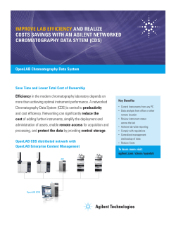 improve lab efficiency and realize costs savings with an agilent